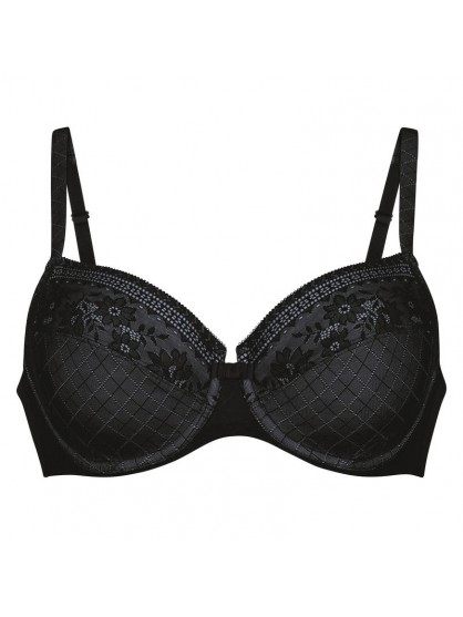 Commander Rosa Faia Mila Noir Soutien-Gorge sans Armatures en Dentelle en ligne